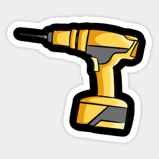 Carpenter Construction Drill Sticker